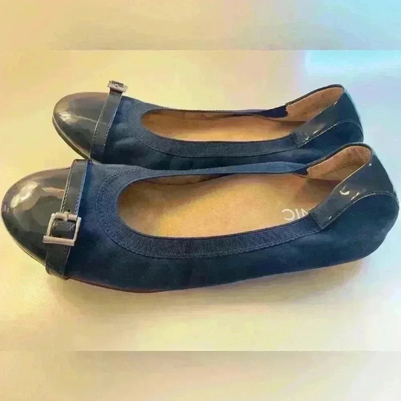 Vionic Navy Blue Spark Neva Ballet Flat Sz 7.5 - Picture 2 of 13